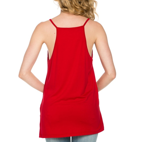 <CTT1016> Cross Front High Low Top - Picture 3 of 7